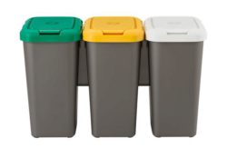 HOME Set of 3 Recycling Bins.